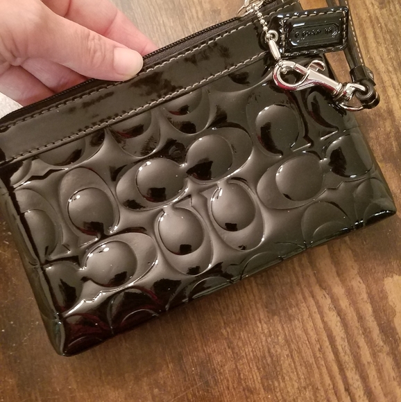 Coach Embossed Wristlet - Picture 2 of 8